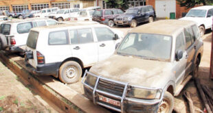 Vehicles abandoned at ministry of health