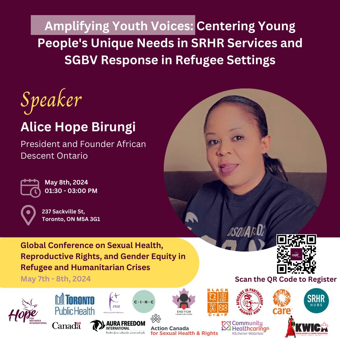 Canada : Alice Hope Birungi To Lecture At Global Conference on Sexual Health