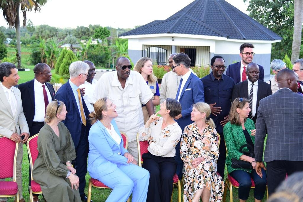 EU Ambassadors during an interaction with Gen. Salim Saleh C in black spectacles. COurtesy Photo 1 1