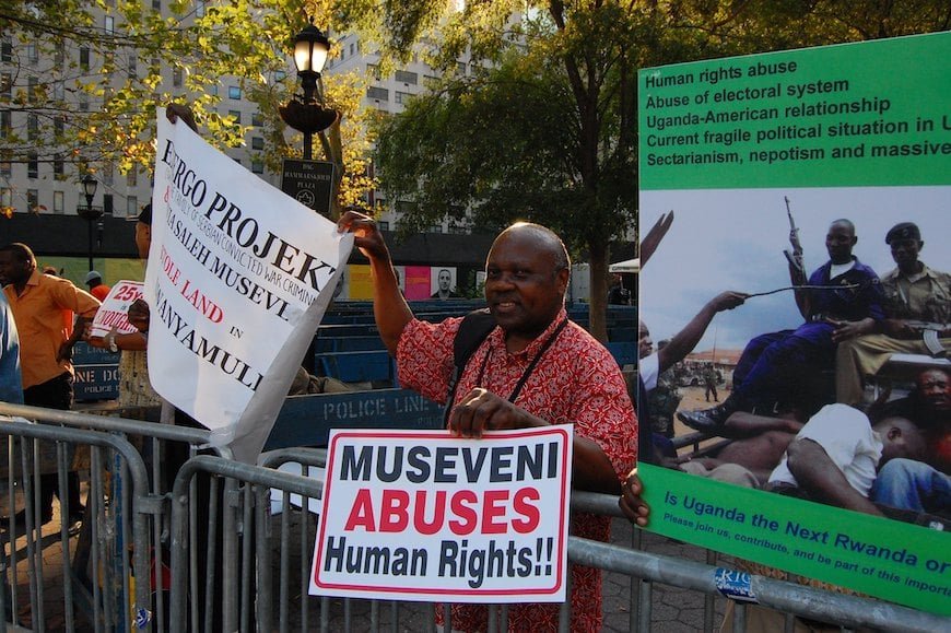 Uganda human rights protest
