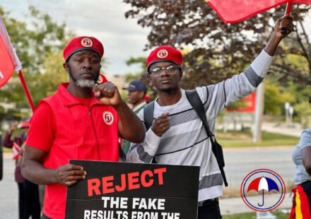 Canada: NUP Protests, Demands Embassy Fund Audit and Release of Political Prisoners